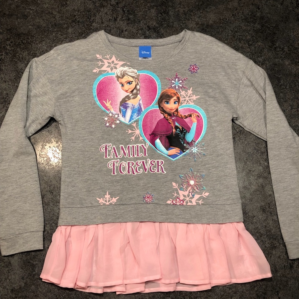 Disney Anna And Elsa Long Sleeve Sweatshirt 14